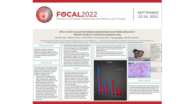 INTERNATIONAL SCIENTIFIC REVIEW ON FOCAL ONE THERAPY FOR PROSTATE CANCER. REPRESENTED AND PRESENTED BY DR CHONG KIAN TAI FOR SINGAPORE